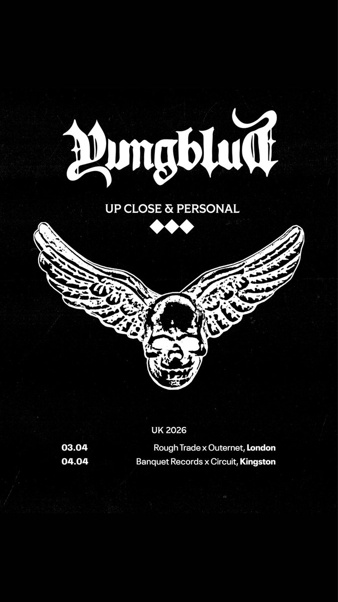 yungblud's tweet photo. UK 🇬🇧 Playing some intimate shows next year, tickets go onsale THIS Friday 11am. Don’t be late. https://t.co/s2tAhIgQVS https://t.co/405zS7s6KW