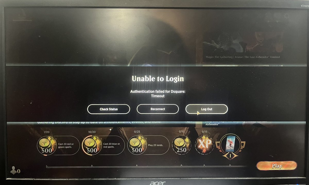 If I can’t login, how can I log out?