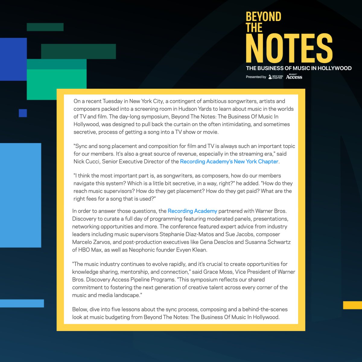 Warner Bros. Discovery Access Programs tweet media