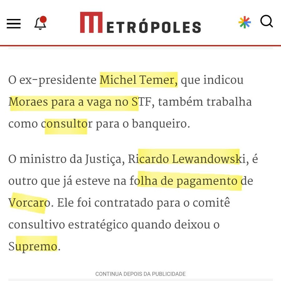 Rconstantino's tweet image. É sempre a mesma turma... sem falar da sra. Vivi, mulher de Alexandre de Moraes.
