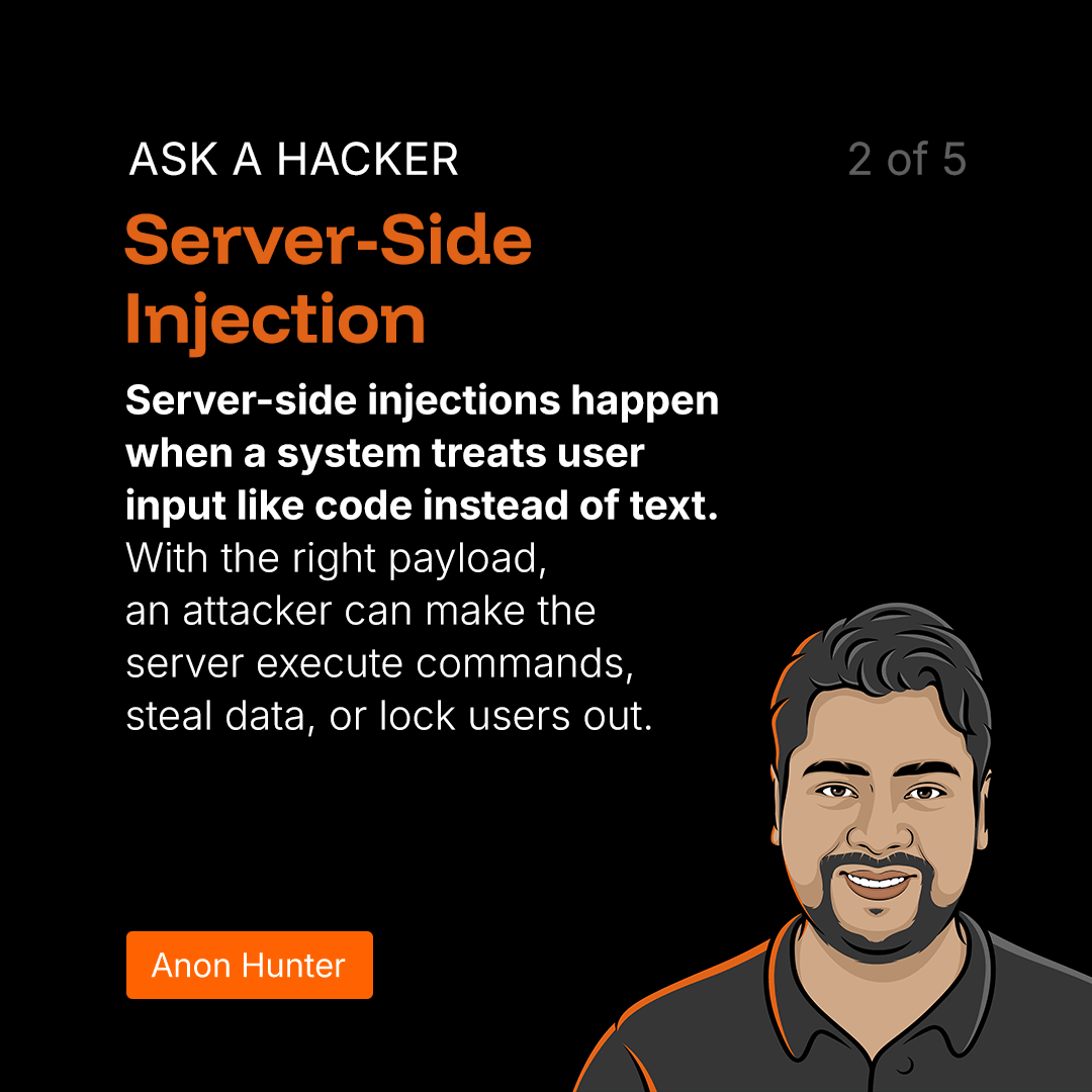 Bugcrowd's tweet image. “I asked ChatGPT.&quot; 
Cool. We asked a hacker because the best expertise starts with the Crowd.

Thanks, Anon Hunter 👏

Explore more findings from our 2025 Inside the Mind of a CISO report 📙: bugcrowd.com/resources/repo…