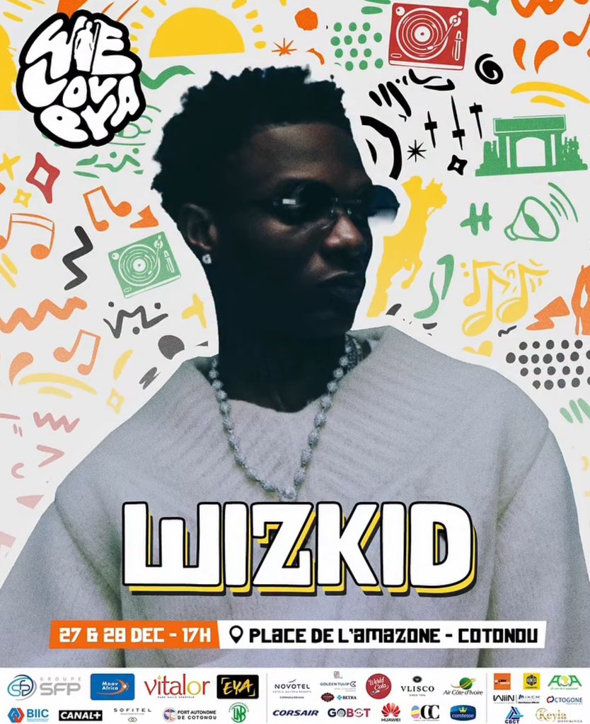 theNETng's tweet image. Davido and Wizkid set to perform at the WeLoveYa Festival in Cotonou, Benin Republic on Dec 2th and 28th✨️