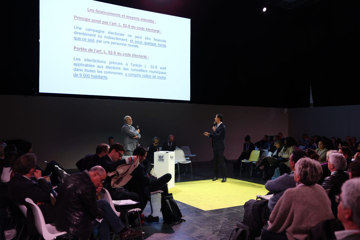 l_amf's tweet photo. Cet après-midi a eu lieu le forum "Élections municipales 2026 : bien préparer le scrutin et anticiper la suite".

L’objectif de ce forum était d’offrir un éclairage complet sur les dernières évolutions législatives et les enjeux clés du processus électoral, afin que les élus puissent aborder chaque étape avec sérénité et conformité.

Parmi les thèmes abordés :
📢 Communication préélectorale & financement des campagnes
🗳️ Nouveau mode de scrutin pour les communes de moins de 1000 habitants
👉 Installation du nouveau conseil municipal

#CongresdesMaires
