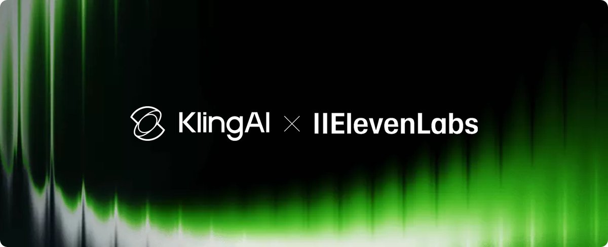 Kling_ai's tweet image. 🚀 Excited to partner with @elevenlabsio  to power the next wave of multimodal creativity.

Creatives can now generate stunning visuals with KlingAI and elevate them instantly with ElevenLabs’ voices, music, and sound design in ElevenLabs&apos; Playground. 

We&apos;re seeing the future of…