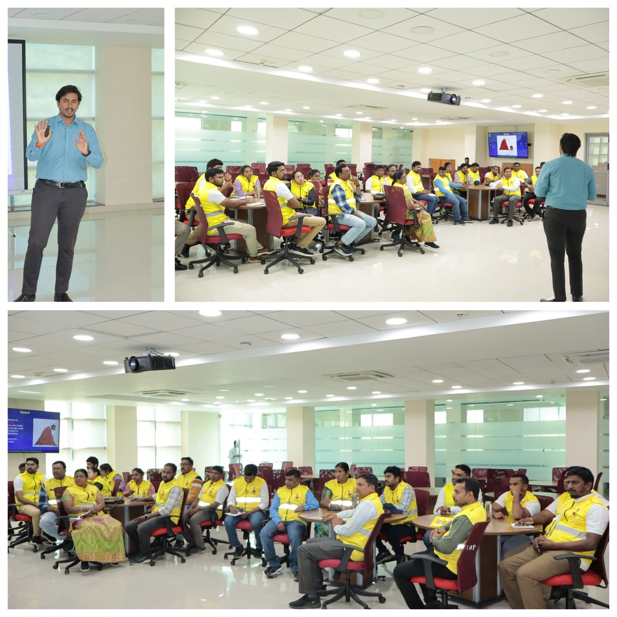 SCRCivilDefence's tweet image. SCR Civil Defence team visited NIDM for an intensive Disaster Management module on 18th Nov Faculty delivered informative session on disaster preparedness and response.The team also had a interaction with the Joint Director, NIDM.@RailMinIndia @SCRailwayIndia @DGFSCDHG @NIDMIndia