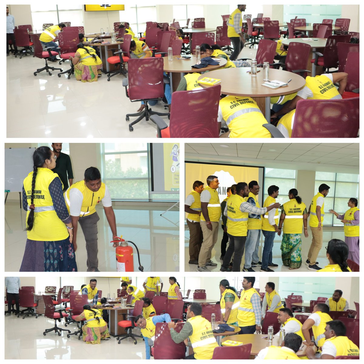 SCRCivilDefence's tweet image. SCR Civil Defence team visited NIDM for an intensive Disaster Management module on 18th Nov Faculty delivered informative session on disaster preparedness and response.The team also had a interaction with the Joint Director, NIDM.@RailMinIndia @SCRailwayIndia @DGFSCDHG @NIDMIndia