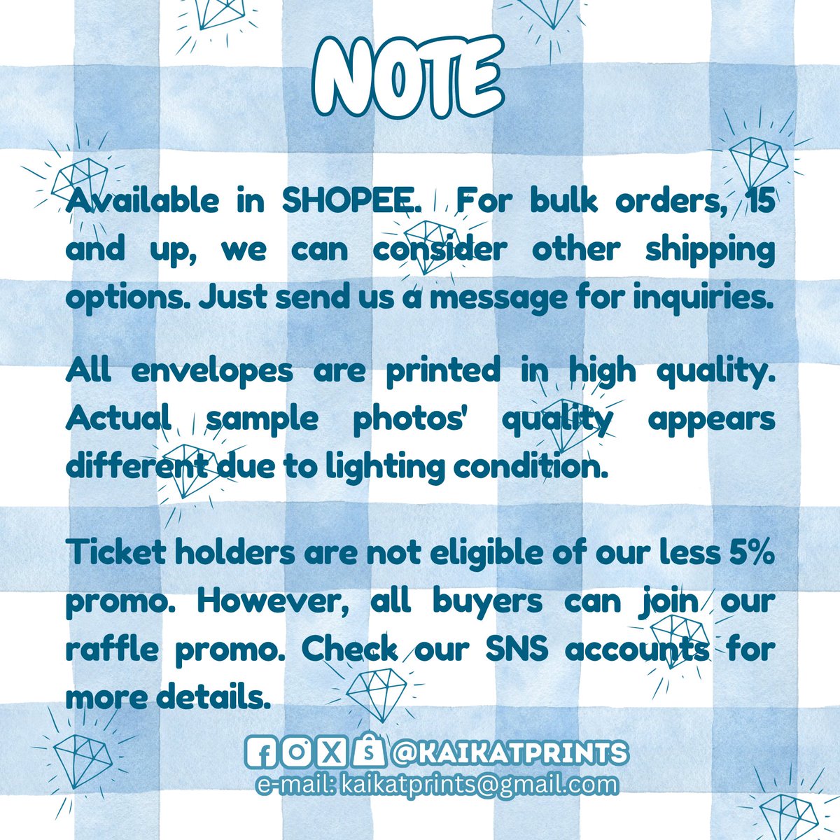 kaikatprints's tweet photo. SEVENTEEN NEW_ IN BULACAN TICKET HOLDER now available for pre-order for as low as ₱50! And with freebies too!!! 😌
Shopee Link: https://t.co/ehyNZ1grmL
May ticket holder ka na, may chance ka pamg manalo sa aming raffle! 🥰
#SEVENTEEN #세븐틴 https://t.co/Bp1iiTZNon