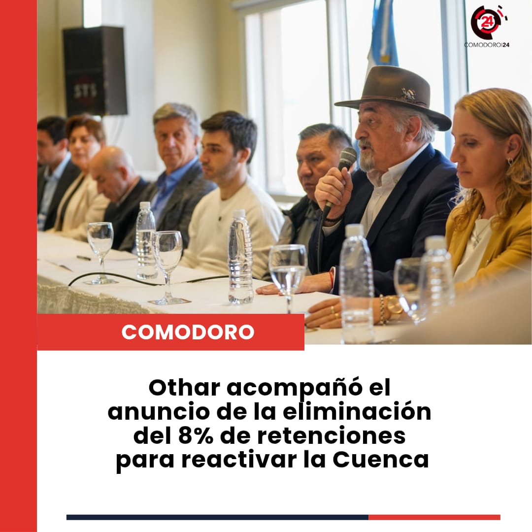 #Comodoro Durante una conferencia multisectorial, el intendente Othar Macharashvili destacó que la medida permitirá “reinvertir en nuestra Cuenca para fomentar la producción y sostener el empleo”.

⬇️Más en la nota⬇️
comodoro24.com.ar/othar-acompano…