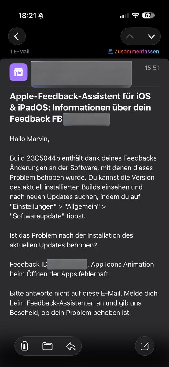 Thanks for fixing Tim Apple!