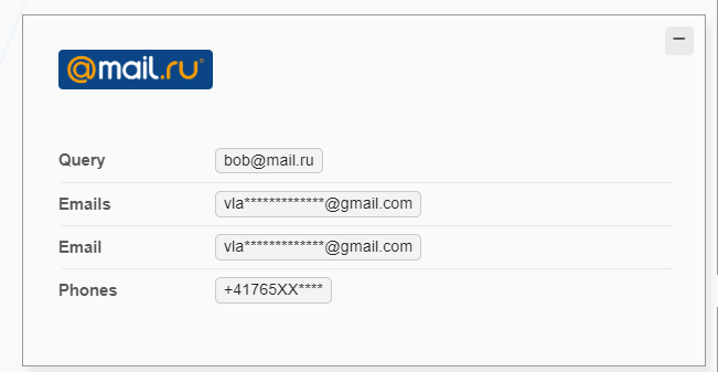 lol_archiver's tweet image. 🔍New Partial Email Module : Mail.Ru

Find the partial associated emails and phone numbers of a Mail.ru account.

It is a Russian email service with over 770M users, and 50M monthly active ones.

osint.lolarchiver.com #OSINT #SOCMINT
