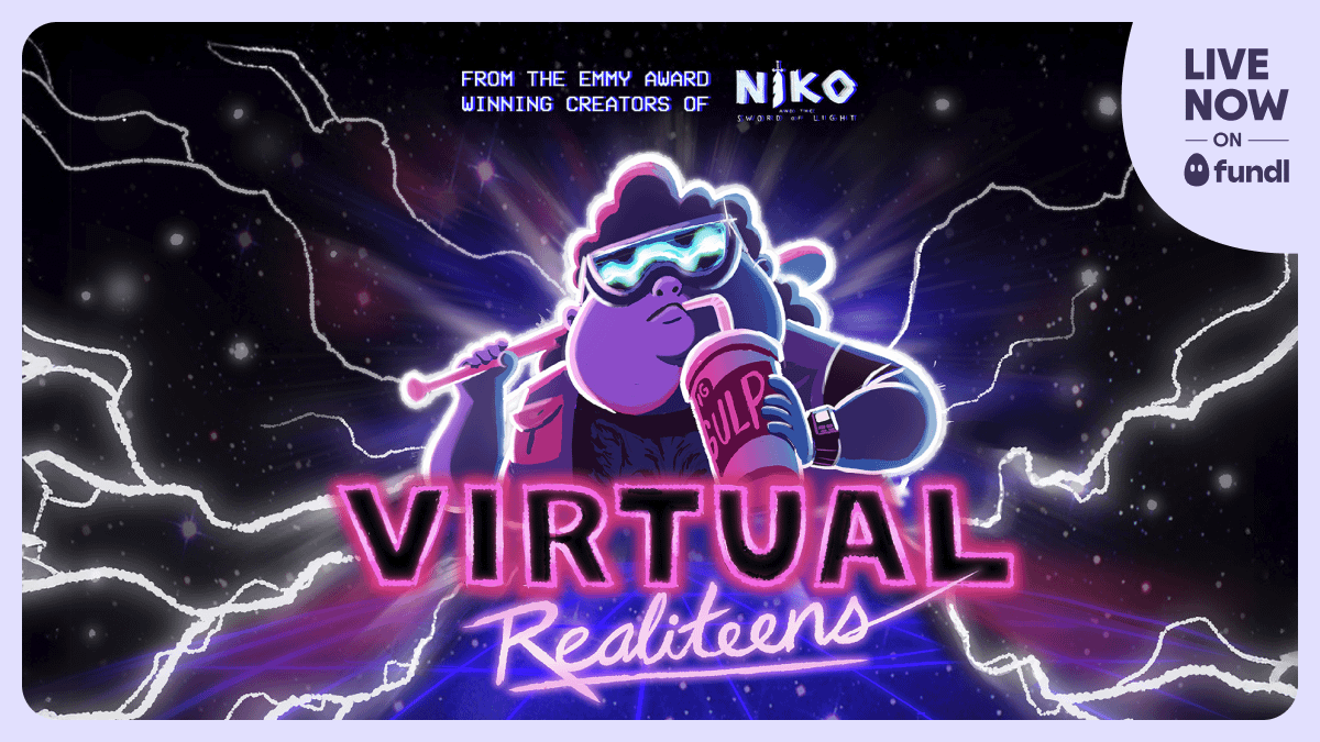 Fundl에 올라온 Virtual Realiteens 애니메이션 시리즈 홍보 포스터