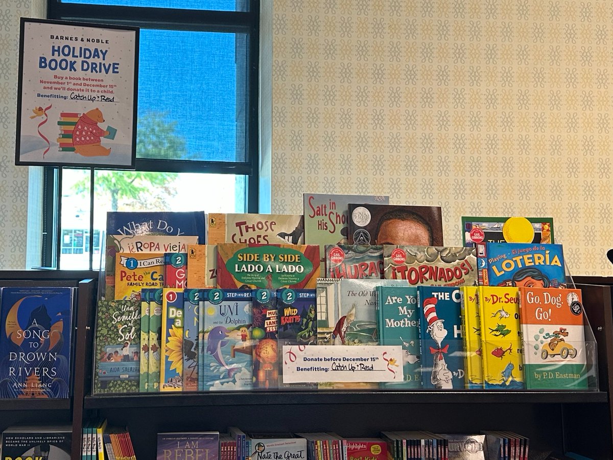 Barnes &amp; Noble Prestonwood is hosting a holiday book drive for Catch Up &amp; Read now through Dec. 15! 📚✨ Pick a book, spread some cheer, and help spark a love of reading for North Texas children!

#CatchUpandRead #BookDrive #LiteracyforAll