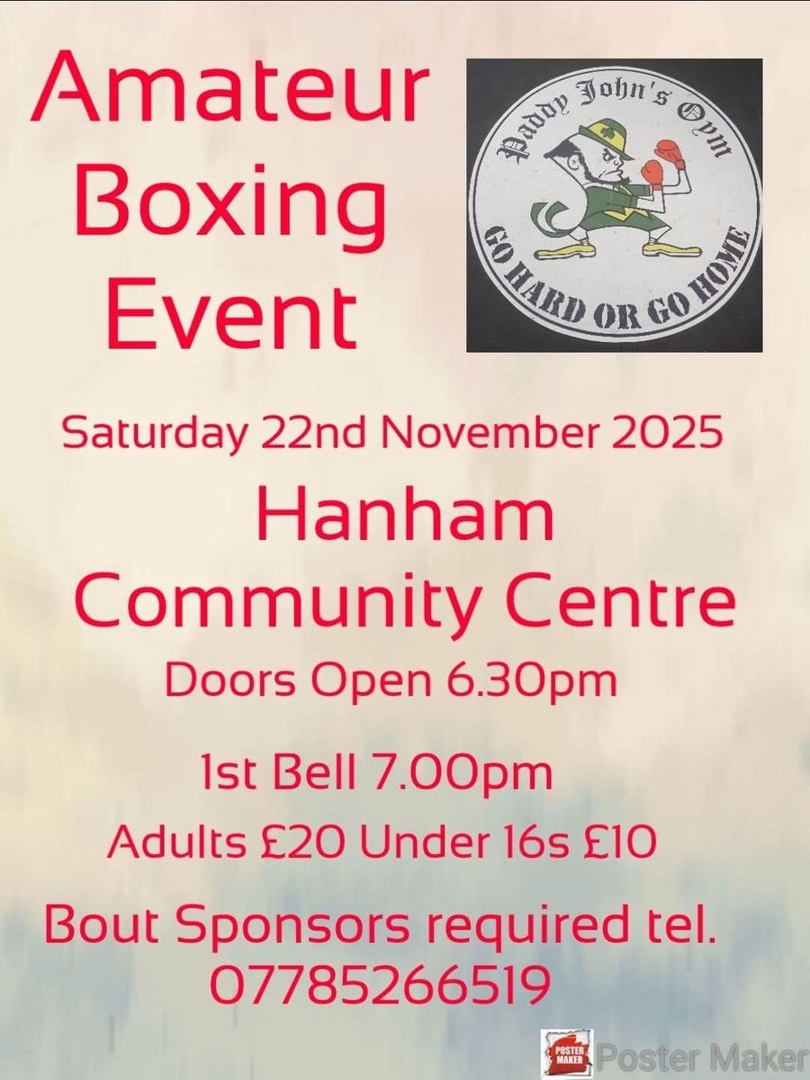 Ellis fighting for the South West Challenge ABA Championship Belt on Saturday. And Roan taking part in his first amateur fight on the same show 🥊 Some weekend for the nerves 😅
