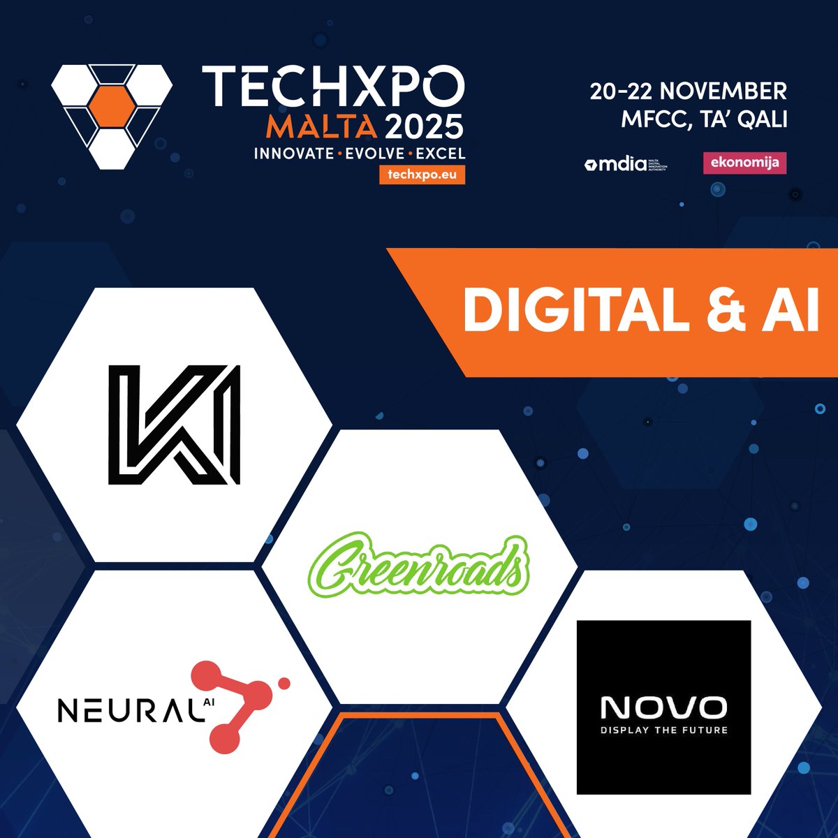 techxpoeu's tweet image. The Power of Digital Innovation and AI at TECHXPO 2025 🤖 

Step into a world where intelligence, automation, and smart technologies are transforming the way we live and work. The Digital and AI Zone showcases the innovators driving breakthroughs in digital solutions.