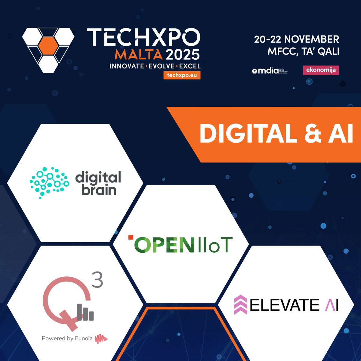 techxpoeu's tweet image. The Power of Digital Innovation and AI at TECHXPO 2025 🤖 

Step into a world where intelligence, automation, and smart technologies are transforming the way we live and work. The Digital and AI Zone showcases the innovators driving breakthroughs in digital solutions.