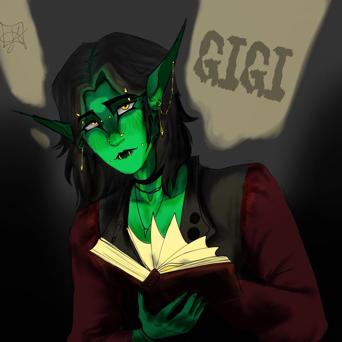 SkeletonFinatic's tweet image. Self insert alert!! Enjoy 🫶 their name is Gigi. #art #artist