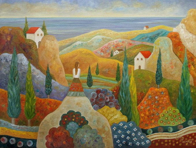 This is my painting, "Back To Real".