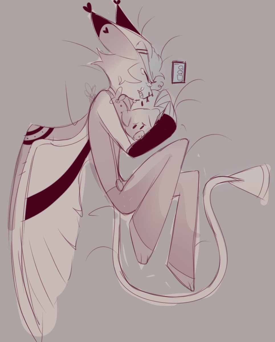 mystery_pato's tweet image. Se aferra a lo único que le queda de él💔
#huskerdust
#hazbinhotelseason2
#angeldust
#husker
#HazbinHotel