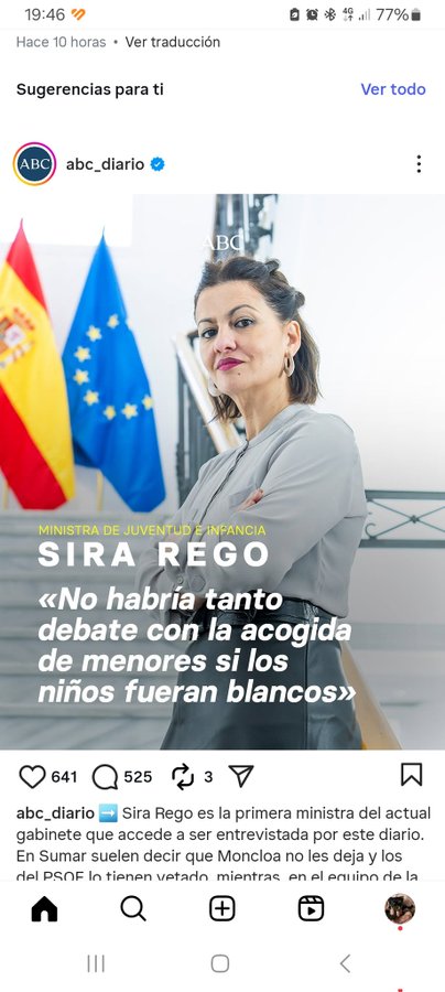 No, sra Rego. El problema no es el color de su piel. Créame que eso es lo de menos. El problema es cómo se integran. Ustedes no lo ven y no hay más ciego que el que no quiere ver. <a href="/sirarego/">Sira Rego 🔻</a>