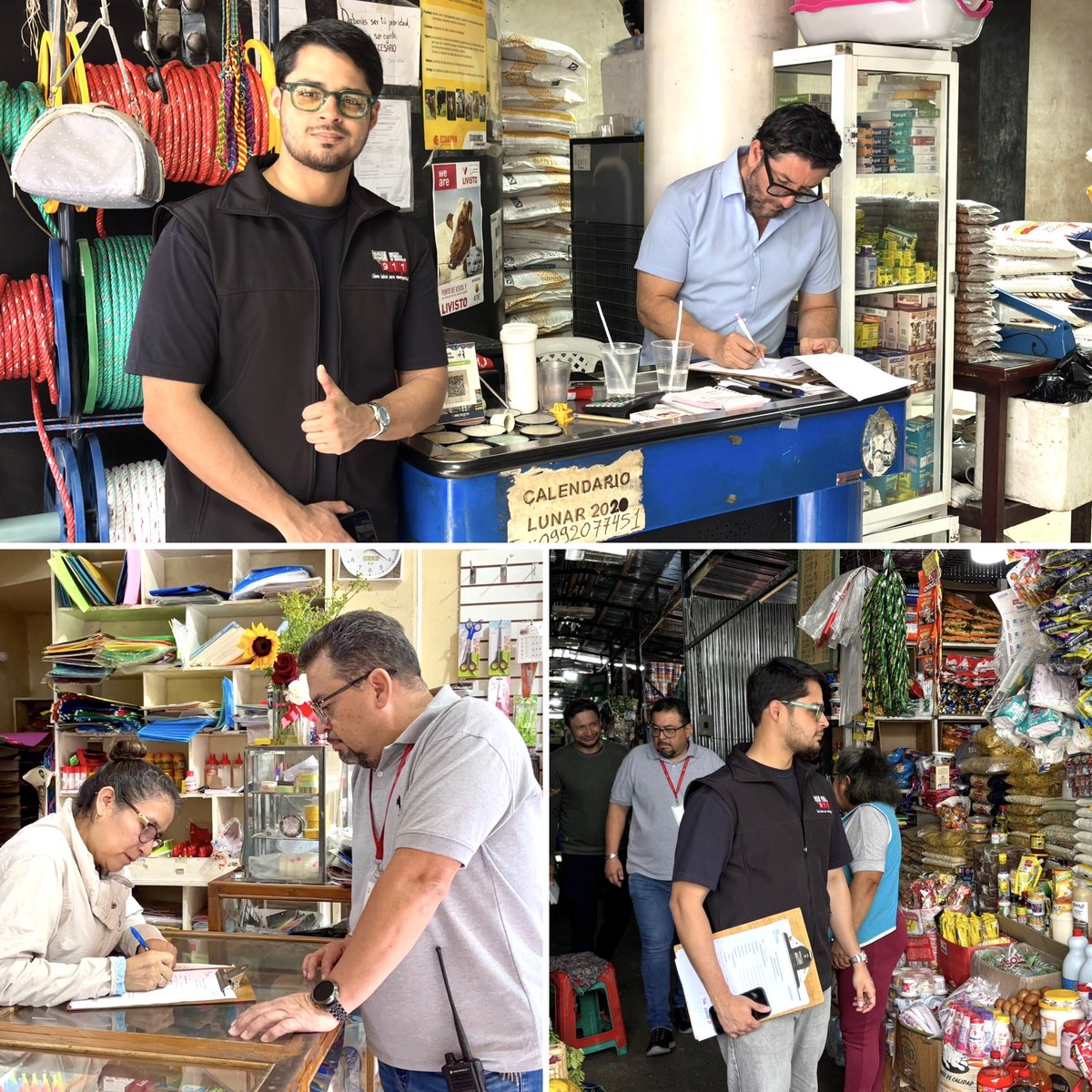 📍#Macas| Jefe local del #ECU911Macas <a href="/Frankicc/">Frank Calvas</a> y equipo técnico realiza identificación de puntos estratégicos para instalación de cámaras de videovigilancia como parte del programa #LocalesSeguros.

✍🏼Varios locales comerciales son seleccionados con el objetivo de ampliar la