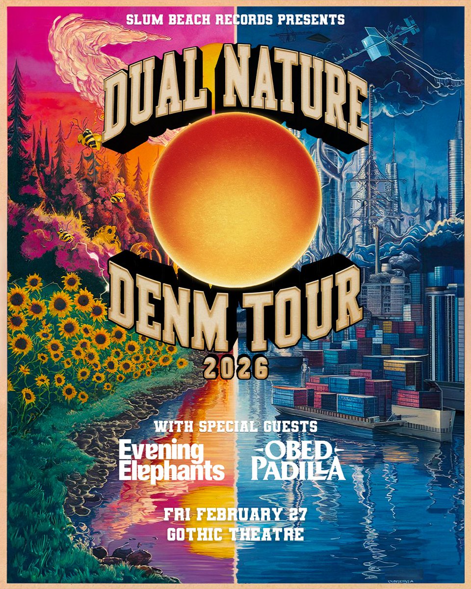 February 27 🏝️ <a href="/iamdenm/">DENM</a> with <a href="/EveninElephants/">evening elephants</a>, <a href="/ObedPadilla/">Obed Padilla</a> at <a href="/gothictheatre/">Gothic Theatre</a> Englewood, CO!

Local Presale: 11/20 10a-10p, pw: GLASSY
On Sale: 11/21 10am
🎟 axs.com/events/1227855…

<a href="/SilverbackMusic/">Silverback Music</a> #denm #gothictheatre #denver