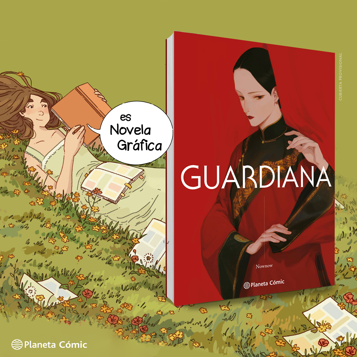 En febrero llegará a librerías #Guardiana, una #NovelaGráfica de Nownow.

En el Taiwán de principios del siglo XX, la felicidad de una mujer casada dependía de tener un hijo varón. Lograrlo se convertía en una obsesión que implicaba diversos rituales. Nownow combina folclore e