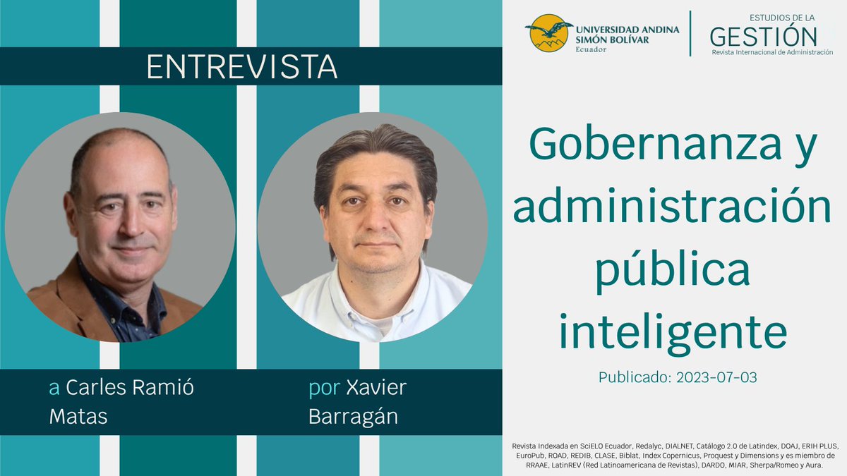 Revista ESTUDIOS de la GESTIÓN tweet media