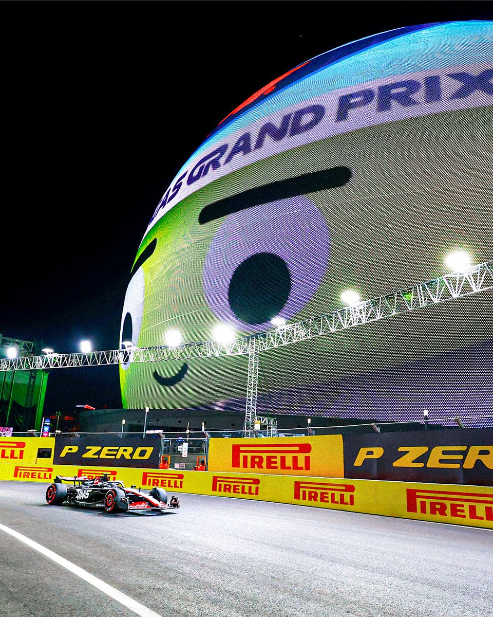 SkySportsF1's tweet photo. POV: You're driving round the track in Vegas 👀 https://t.co/GEfbugxjxg