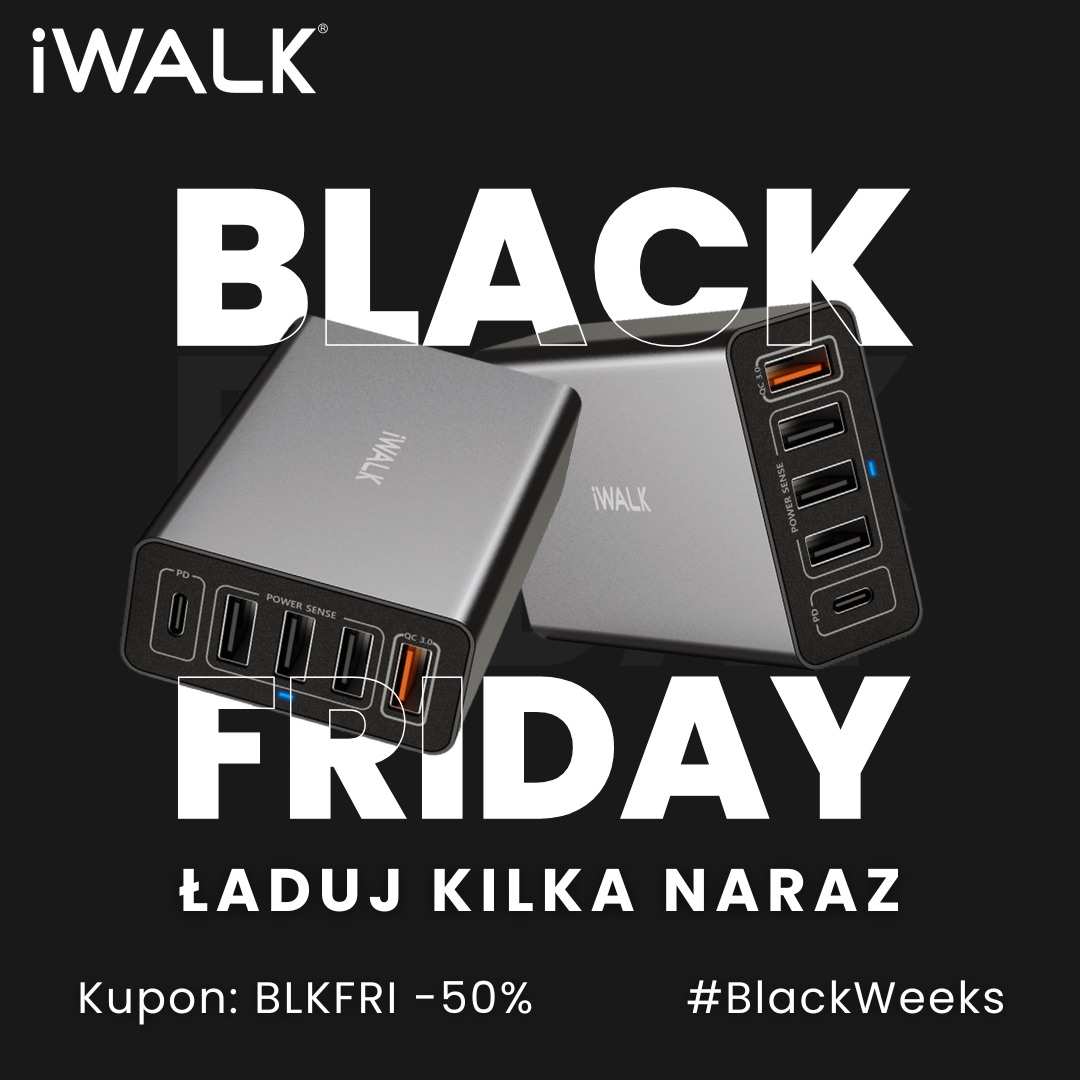 iWALK_Polska's tweet image. Twoja ładowarka ładuje kilka urządzeń bez spadku mocy? 🔌⚡

Jeśli nie — czas na zmianę. 

Ładowarka wieloportowa iWALK Leopard P5 = stabilność. ✅

Kupon BLKFRI: -50% 🔥
→ iwalk.pl

#MultiPort #Charger #iWALK