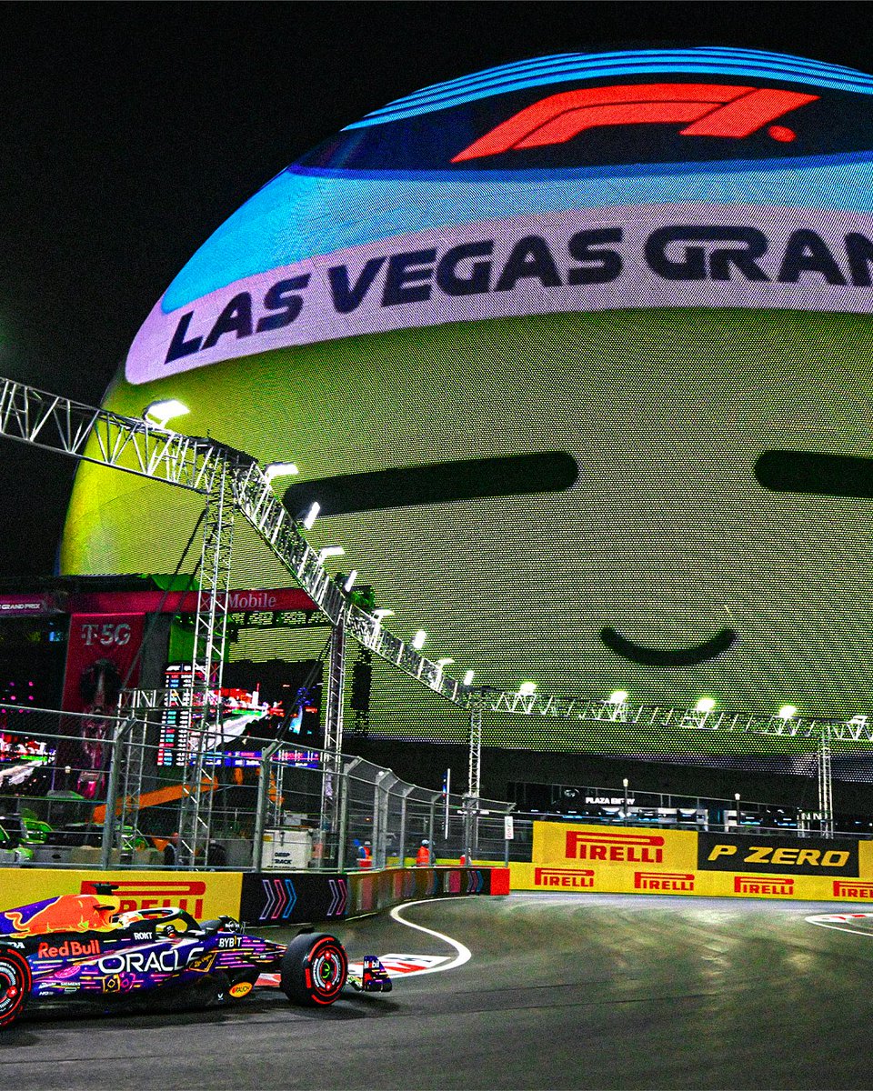 SkySportsF1's tweet photo. POV: You're driving round the track in Vegas 👀 https://t.co/GEfbugxjxg
