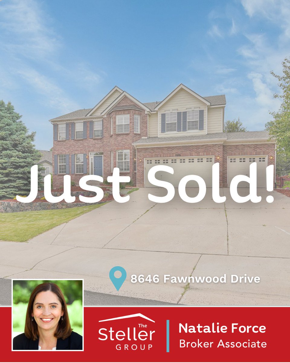 TheStellerGroup's tweet image. Just sold in Castle Pines! A big congratulations to our wonderful sellers. Natalie’s proactive approach and true care for her clients made all the difference.

#DenverRealEstate #DenverRealtors #CastlePinesHomesForSale #CastlePinesCO