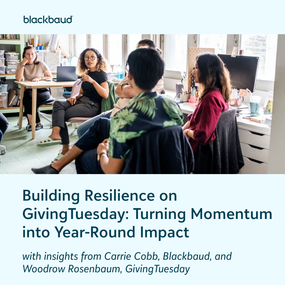 blackbaud's tweet photo. Resilience isn't just a moment—it’s a movement. We’re proud to be partnering with @GivingTuesday to help organizations turn generosity into year-round impact. Discover how to build lasting momentum beyond the big day: https://t.co/fPPsvLZcxE https://t.co/OpeUoqeCup