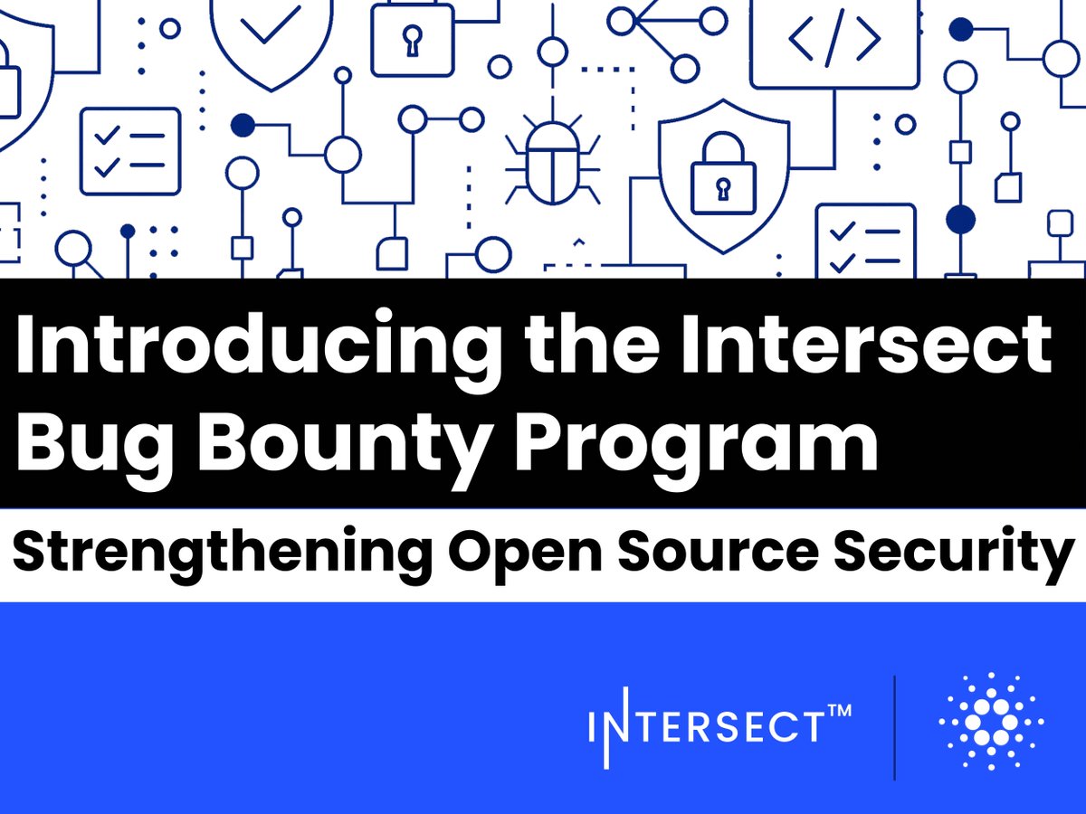 IntersectMBO's tweet image. Introducing the Intersect Bug Bounty Program! Earn rewards for responsibly reporting Cardano vulnerabilities through Intersect-managed infrastructure.

Read the full announcement: bit.ly/INTBB