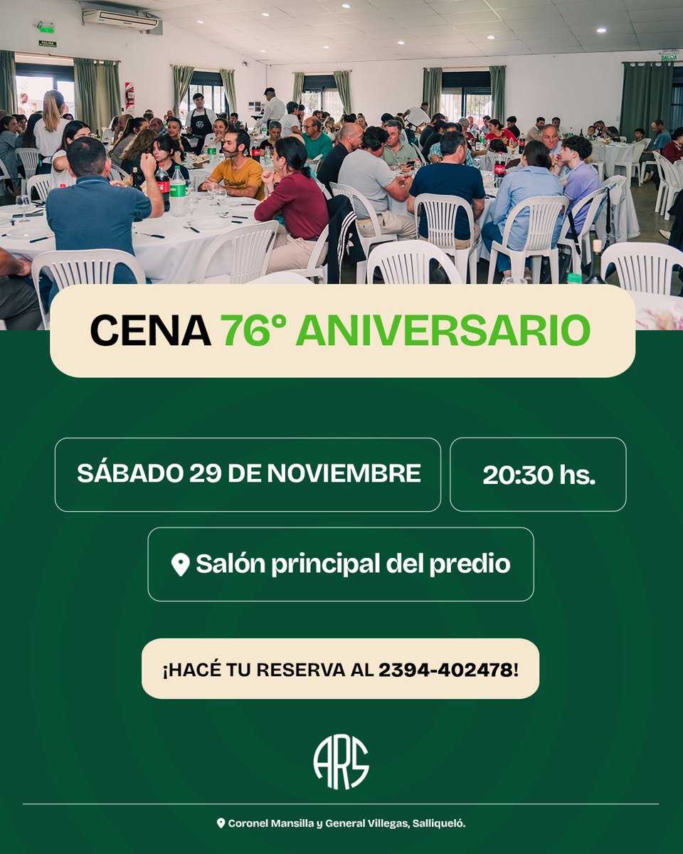 ¡Te esperamos! 
¡El 29 de noviembre en nuestro predio!