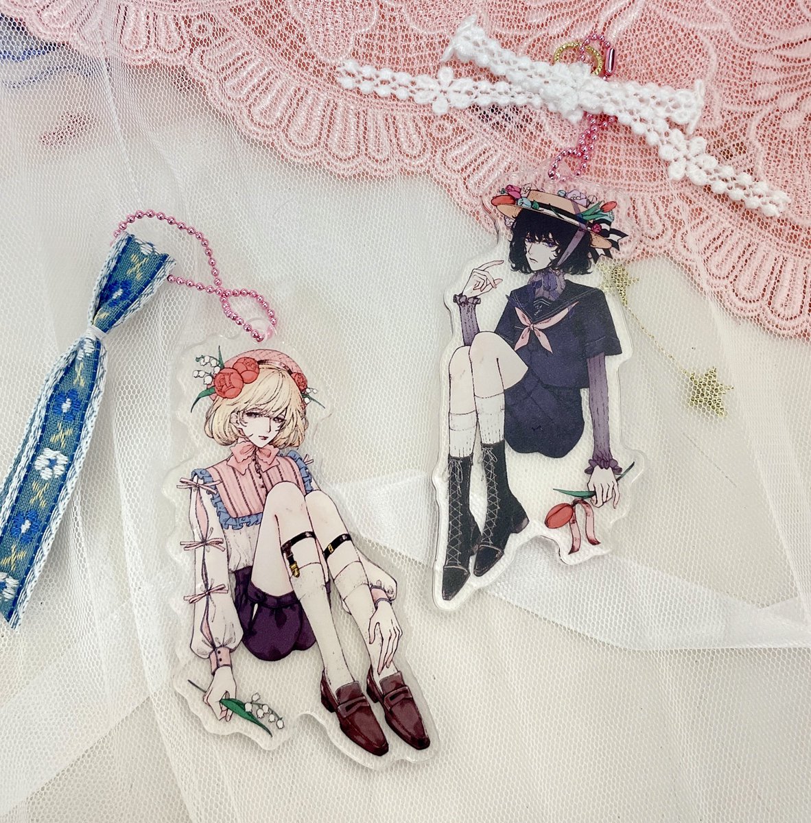 hago0146's tweet photo. BOOTHのアクキー鈴蘭が完売となりました。お手にとってくださった皆様ありがとうございます！
チューリップは残り１つでございます🌷 https://t.co/qEUxUTmZT6