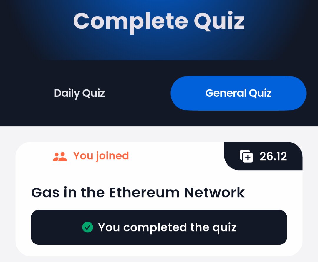 GO1PAWSED's tweet image. 🔥 SYNTAX VERSE Daily General quiz answer !
🗓️ 19.11.2025

❓Title : Gas in the Ethereum network
🎁 Reward : 26.12 $SYNTAX

✅ Join Syntax Verse : syntaxverse.com/rf/03S8JTIFDDN

☑️ Join TG Channel : t.me/syntaxversequi…

#syntax #syntaxverse #syntaxvault #syntaxquiz #syntaxversequiz