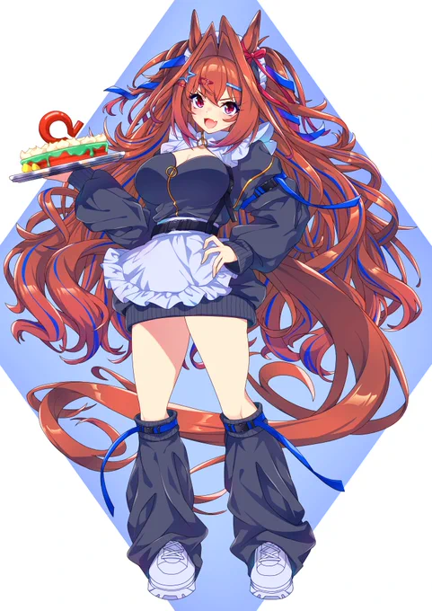 立ち絵を描くときはこの辺を意識して描いていました! 参考になれば幸いですー #ウマ娘 #ダイワスカーレット