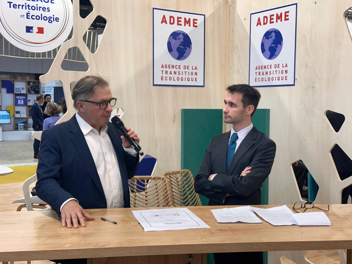 🌳 En plein <a href="/salondesmaires/">Salon des Maires et des Collectivités</a> Écologie responsable remettait aujourd'hui son traditionnel prix de l'Enracinement-Simone Weil à <a href="/ademe/">ADEME</a> et à son président <a href="/SylvainWaserman/">Sylvain Waserman</a>.