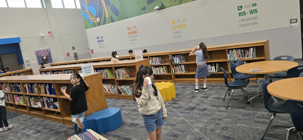 LeopardLibrary's tweet image. I absolutely LOVE ❤️  when learning spills into the library!! Today #SecondGradeScience played a game of telephone @CFISDLieder. They were SO CUTE!! Their eyes got big when I said 6..7!! #LiedersAreReaders @CyFairISD