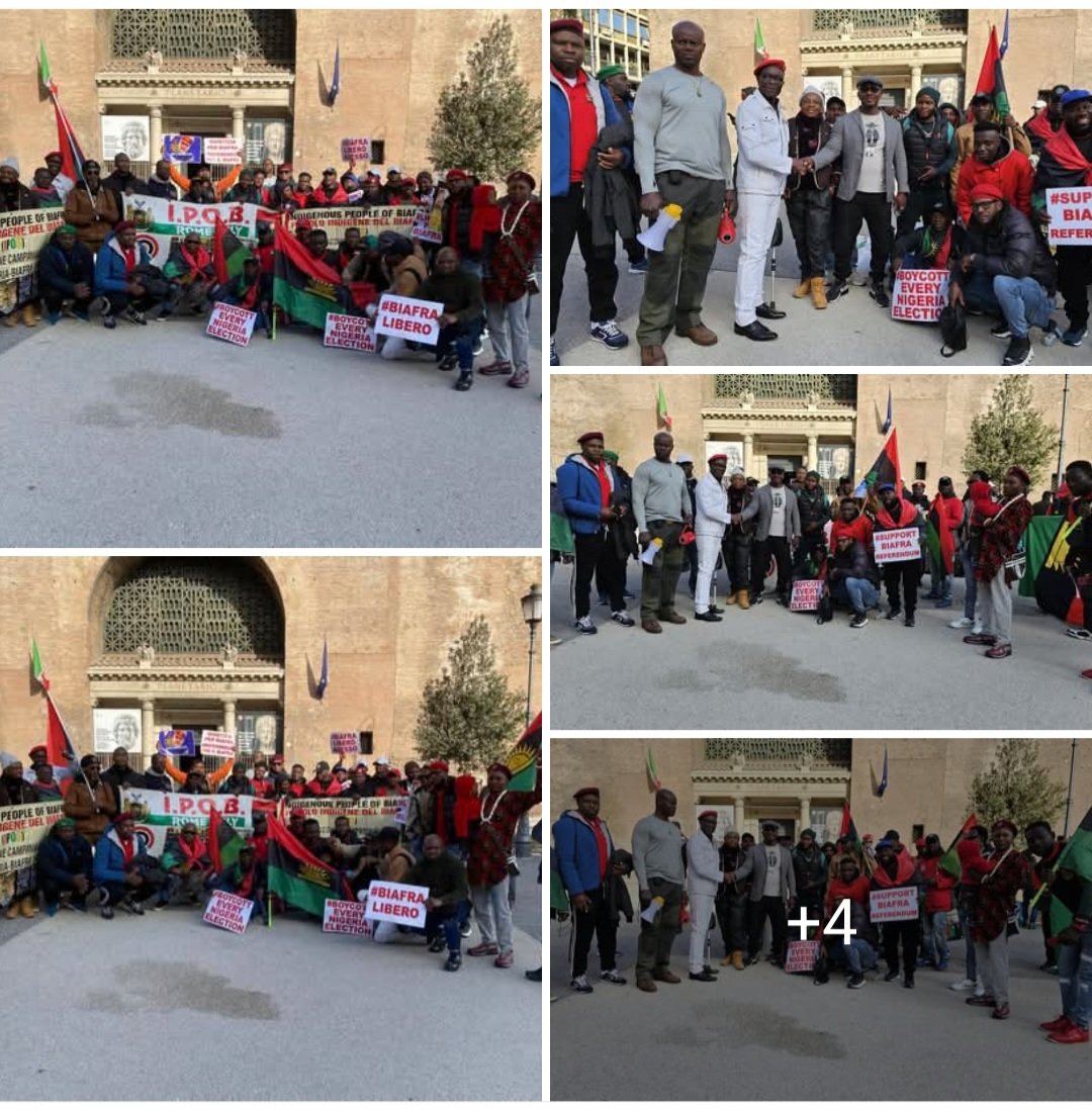 OkwukKanu's tweet image. IPOB Italy - Roma. 
Free Mazi Nnamdi Kanu rally - 19.11.2025.
#FreeNnamdiKanu 
#FreeNnamdiKanuNow