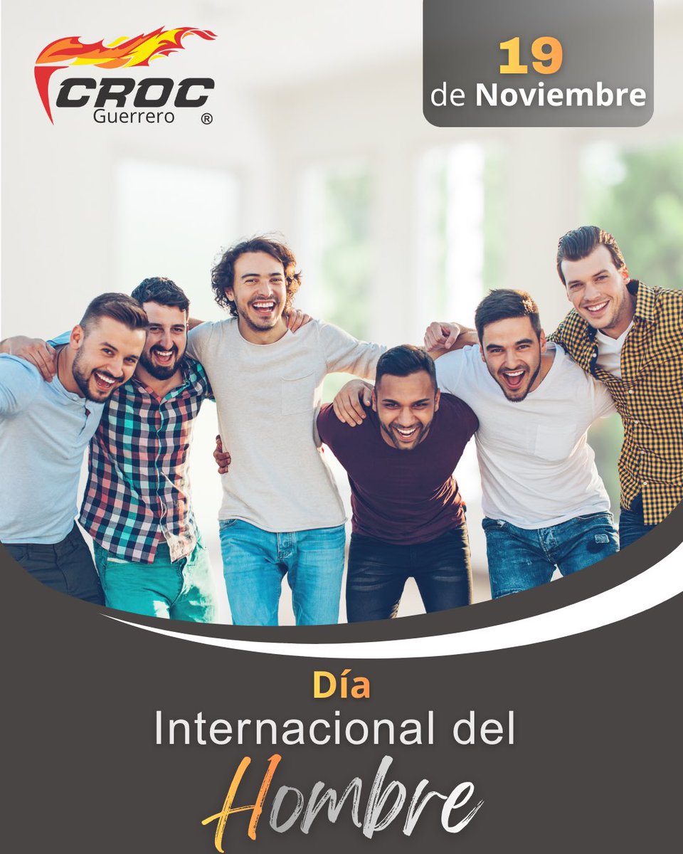 CROCGRO's tweet photo. En la #CROC Guerrero conmemoramos el Día Internacional del Hombre, reconociendo el esfuerzo y dedicación de nuestros compañeros trabajadores.
¡Felicidades en su día! https://t.co/q8aXdM4JMK