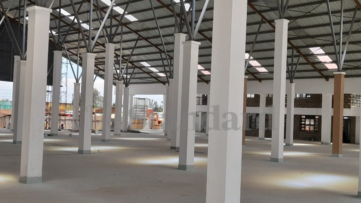 StandardKenya's tweet image. Joshua Sang, Director of Communication in the Office of the Government Spokesperson, addresses the media during the inspection of the ongoing construction of Bumala Modern Market in Busia County. Sang said the market, which is funded by the National Government, is 84% complete.…