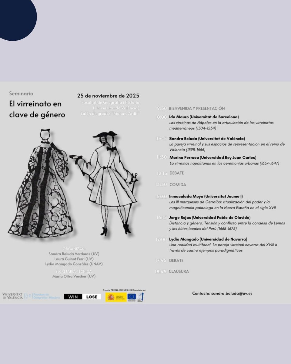 FacGeoiH's tweet image. Últims seminaris del mes de novembre!

#activitatsculturalsfacghuv
📍 @facgeografia_historia_uv

#activitatsculturals #activitatsculturalsFacGHUV #conferències #seminaris #jornades #congressos #teatre #cinema #tallers #exposicions