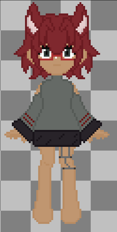 codevprincess's tweet image. I made this for an art trade but got ghosted before i got to the rigging part but I didn&apos;t want my art to go to waste so I&apos;m posting it here!

I&apos;m really proud of the hair so I might use it in future for something else!