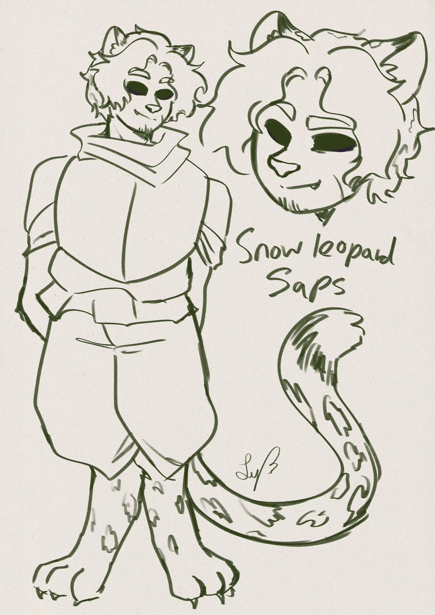 ly_the_creator's tweet image. One of my friend ask me to draw Saps as snow leopard so I did XD

#saparata #saparatafanart #statesmp