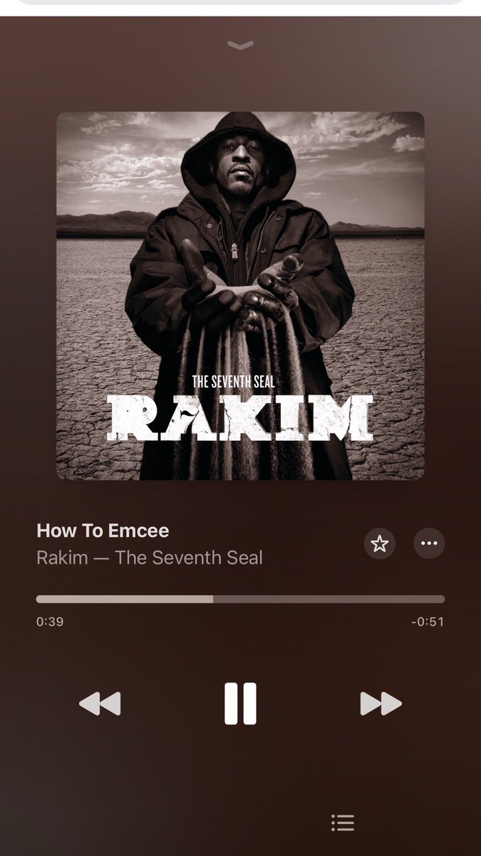 GMJmuzik's tweet image. Album of the Day “The Seventh Seal” by Rakim

Starting off with title track “How To Emcee”🔥👌🏾

#Rakim #HowToEmcee #TheSeventhSeal #hiphop #GMJmuzik #goodmusicjunkie #albumoftheday