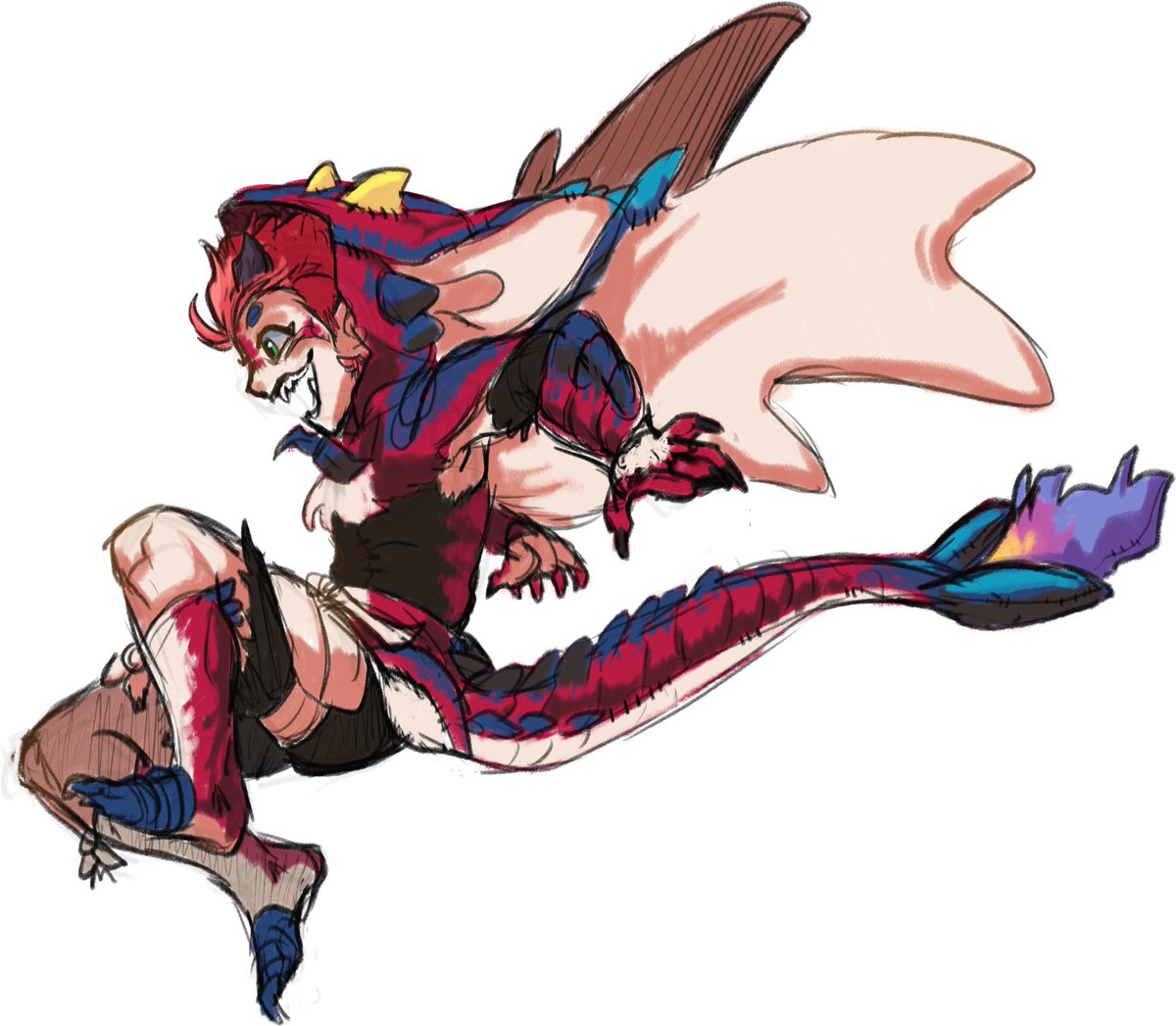 Human Smolder <a href="/IGNOCARIUS/">Smolder the IMPERIAL Dragon</a> 
 a wild child raised by a dragon
#Smolder #doodle #ArtofLegends