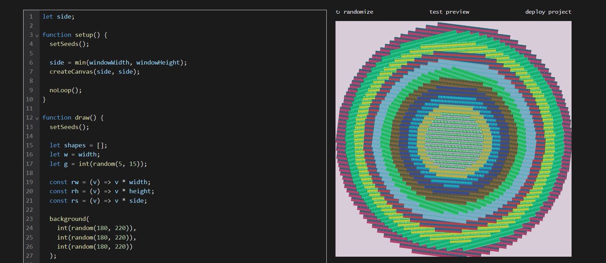 reyrove's tweet image. My new project, &quot;Arachne&quot; is now available on @editart_xyz ⚡💚

✨ Made with #p5js 👩🏻‍💻

🌀 20 editions 
🌀 3 #tezos

LINK🔗 
editart.xyz/series/KT1R75Z…

#generativecoding #creativecoding #generativeart #NFT #TezosArts #Circle #art #JavaScript #Creativity
