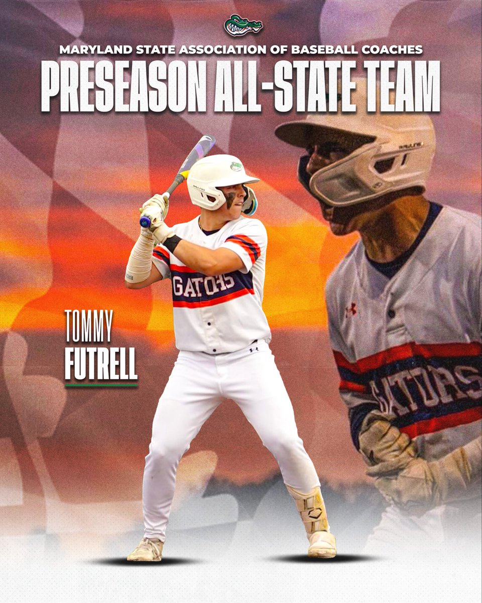 Congratulations Tommy Futrell on being named to the Preseason All State Team. Well Deserved. 🐊⚾️ 
<a href="/TommyFutrell27/">Tommy Futrell</a>