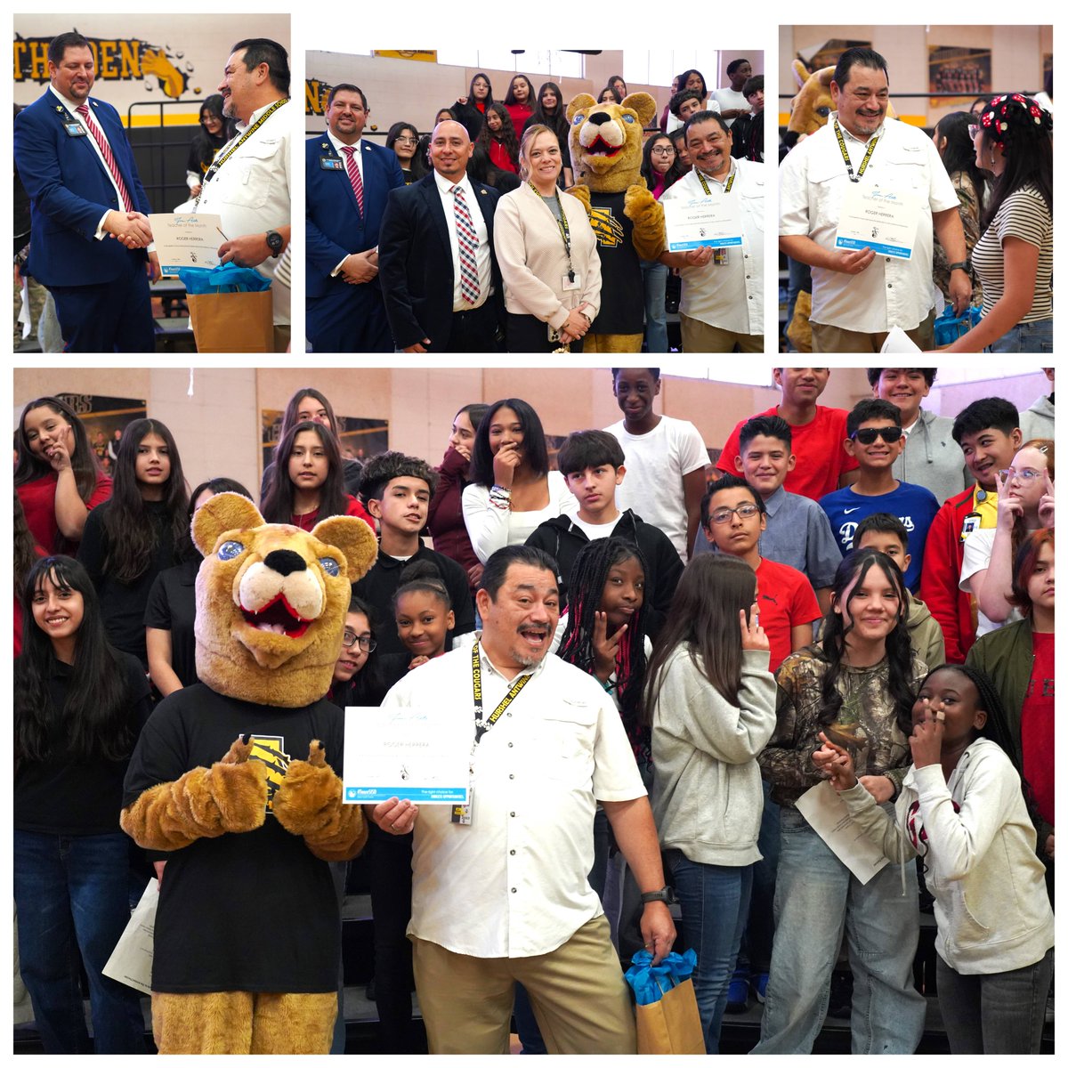 SISD_FineArts's tweet image. A BIG CONGRATULATIONS to our October Fine Arts Teacher of the Month-Roger Herrera!

Roger Herrera teaches choir at Antwine Middle School. Thank you for all you do, Roger! We are lucky to have you as part of the SISD Fine Arts team!

#TeamSISD #SISDFineArts